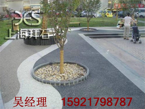 小区广场透水地坪 小区广场透水地坪