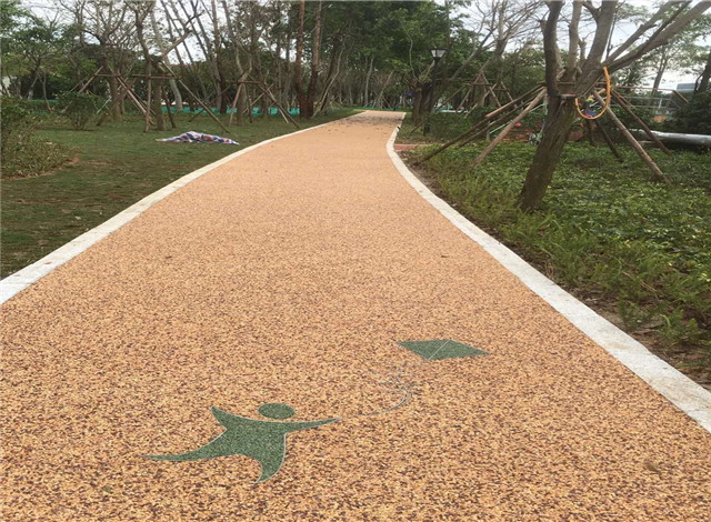 胶粘石透水混凝土 胶粘石透水混凝土