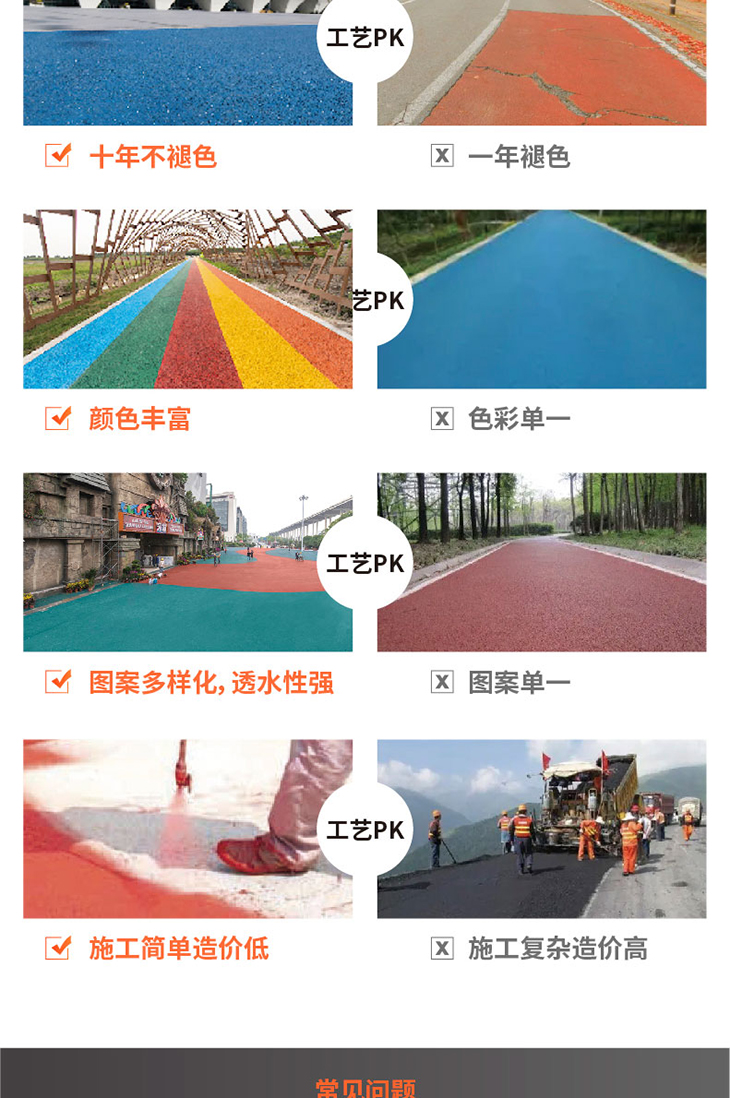 沥青改色