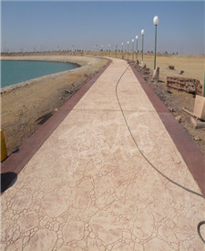 沙特沿海景观步行道铺装