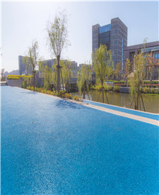 上海临港电力工程学院透水地坪项目